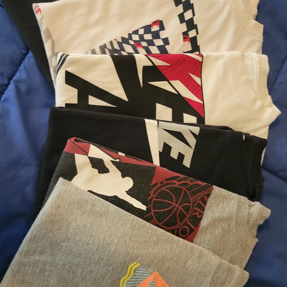 Kids Short Sleeve Graphic Tees - Black, Gray, White